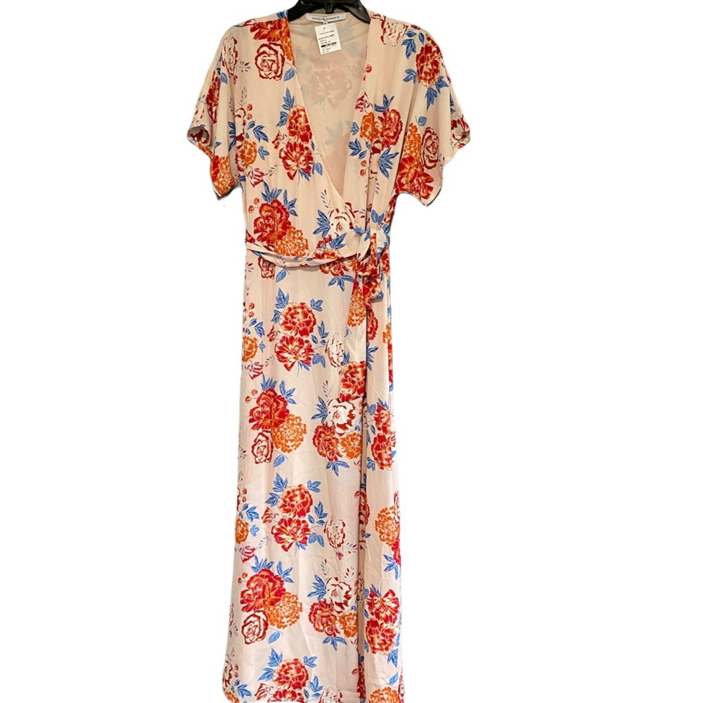 Collective Concepts Wrap Froral Midi Dress